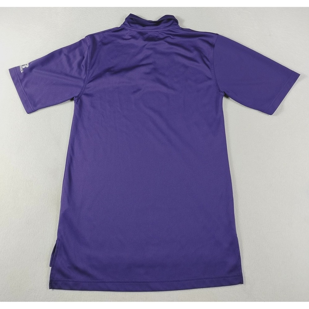 Russell Athletic Polo Shirt Mens Small Purple TCU Horned Frogs NCAA Football - Picture 2 of 10